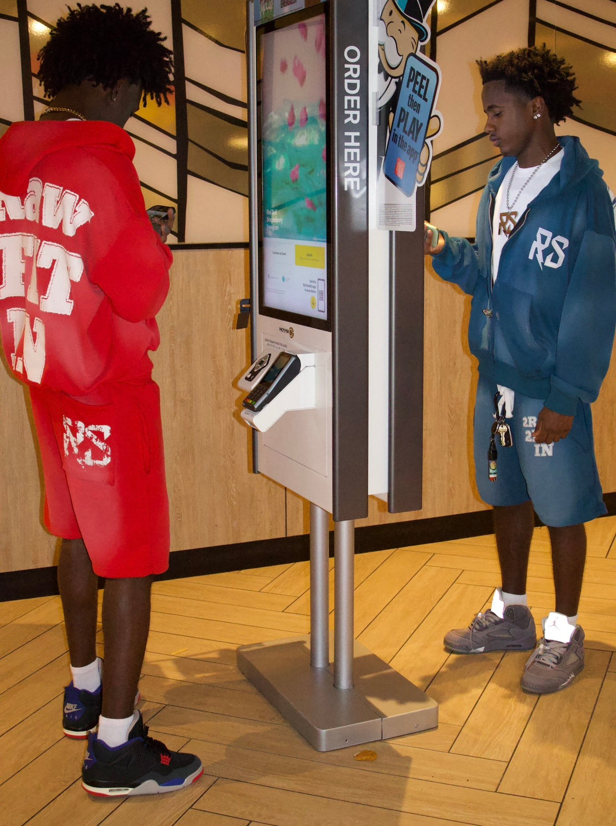 Red 2Raw 2Fit in shorts