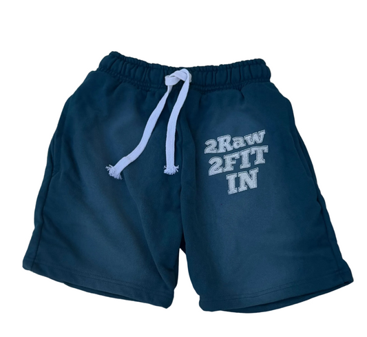 Blue 2Raw 2Fit in shorts